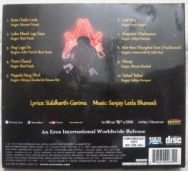 Goliyon Ki Raasleela Ram-Leela Hindi Audio cd By Sanjay Leela Bhansali