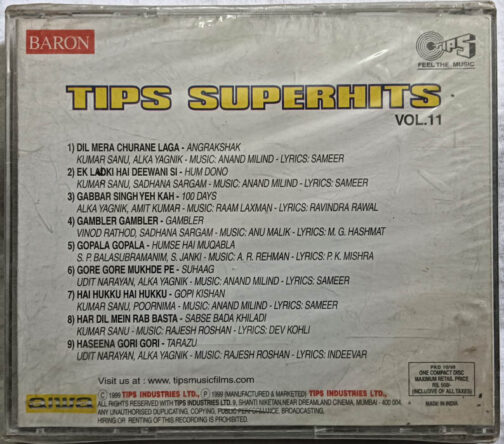 Hai Hukku Hai HukkuTips Superhit Vol 11 Hindi Film Songs Audio Cd