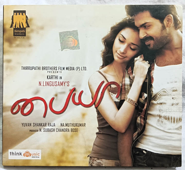 Paiyaa Tamil Film Songs Audio cd By Yuvan Shankar Raja