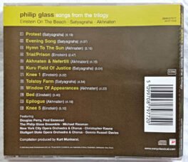 Philip glass songs from the trilogy Album Audio Cd