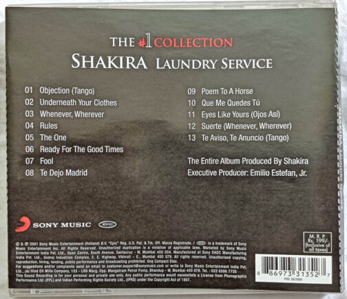 Shakira Laundry service Album Audio Cd