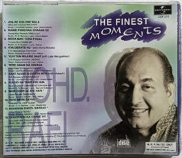 The Finest Moments Mohd Rafi Hindi Film Songs Audio Cd