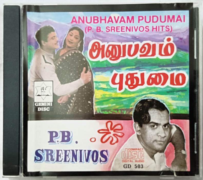 Anubhavam Pudumai P.B.Sreenivos Hits Tamil Film Songs Audio cd