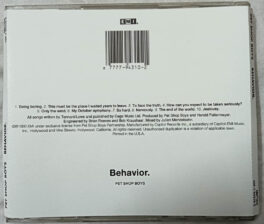 Behavior Pet Shop Boys Album Audio cd