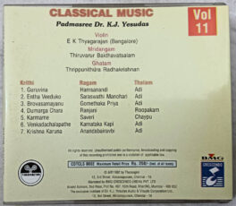 Classical Music Padmasree K.J.Jesudas Audio CD