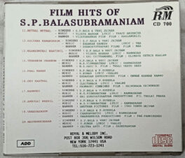 Film Hits of S.P.Balasubramaniam Tamil Films Songs Audio cd
