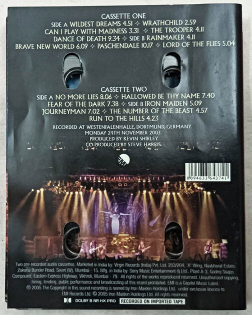 Iron Maiden Death on The Road 2 Set Audio Cassette