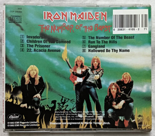 Iron Maiden The Number of the beast Album Audio cd