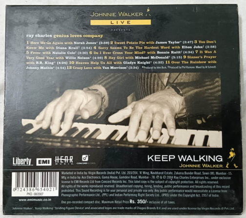 Johnnie Walker Live Ray Charles Album Audio cd