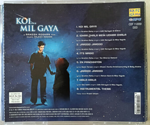 Koi Mil Gaya Film Audio Cd By Rajesh Roshan