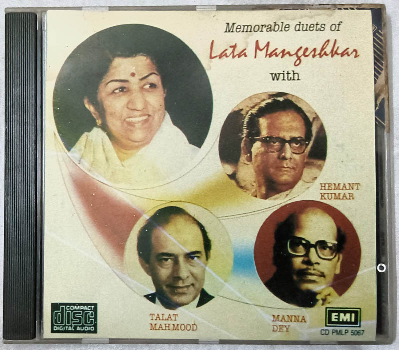 Memorable Duets of Lata Mangeshkar with Hemant Kumar Manna Day Talat Mahmood Hindi Film Song Audio cd