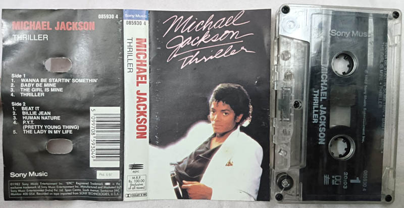 Michael Jackson Thriller Album Audio Cassette