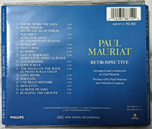 Paul Mauriat Retrospective Album Audio cd