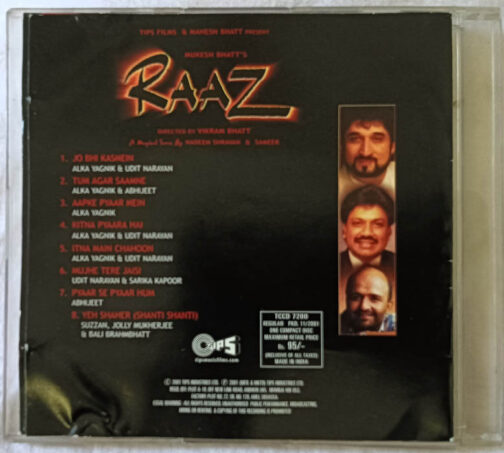 Raaz Audio cd By Nadeem Shravan