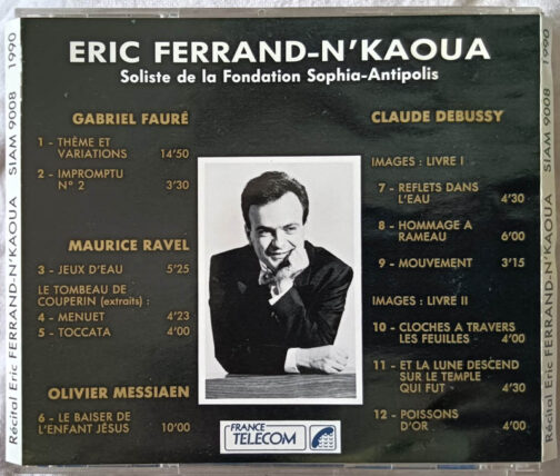 Recital Eric Ferrand N Kaoua Audio cd