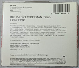 Richard Clayderman Concerto with the royal philharmonic orchestra Album Audio Cd