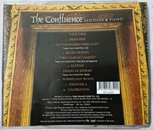 Richard Clayderman Rahul Sharma The Confluence Santor & Piano Album Audio Cd