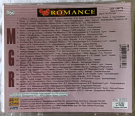 Romance M.G.R Tamil Film Songs Audio cd