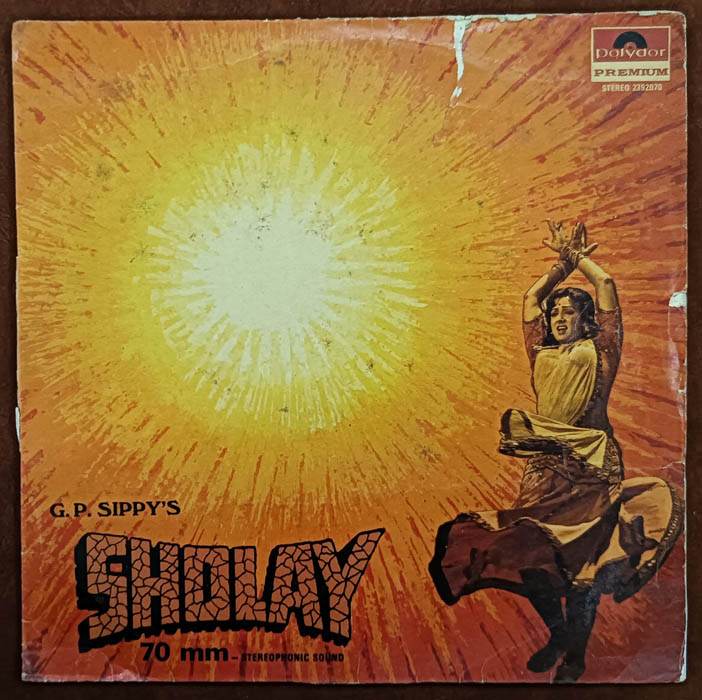 Sholay Hindi LP Vinyl Record
