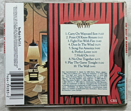 The Best of Kansas Album Audio cd
