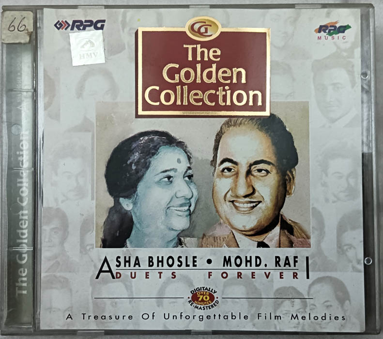 The Golden Collection Asha Bhosle - Mohd Rafi Duets Forever Hindi Film Songs Audio CD