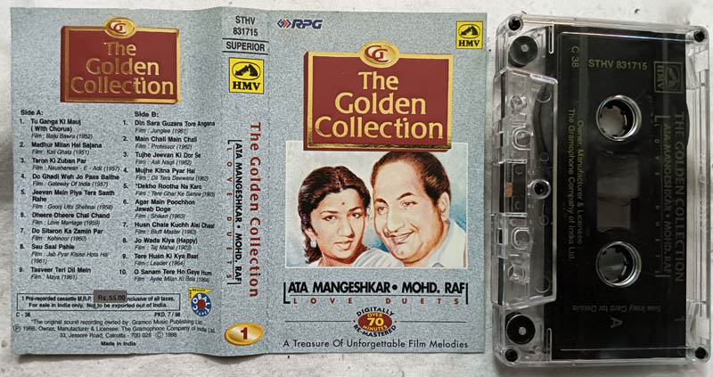 The Golden Collection Lata Mangeshkar-Mohamed Rafi Love Duets Hindi Film Song Audio cassette