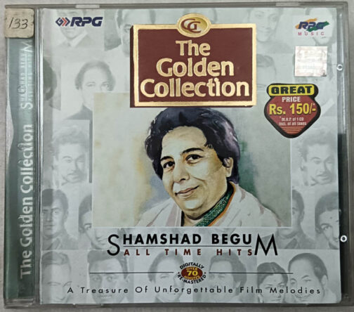 The Golden Collection Shamshad Begum All Time Hits Hindi Film Songs Audio CD