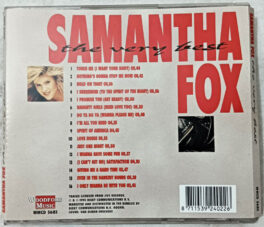 The Very Best of Samantha Fox Album Audio cd