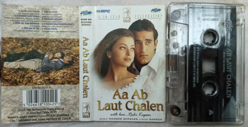 Aa Ab Laut Chalen Hindi Movie Songs Audio Cassette By Nadeem Shravan