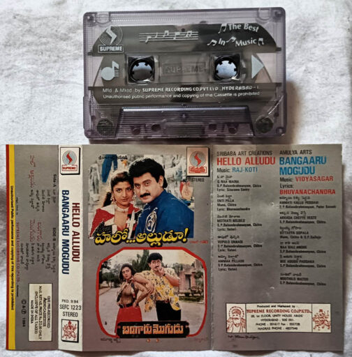 Hello Alludu - Bangaaru Mogudu Audio Cassette