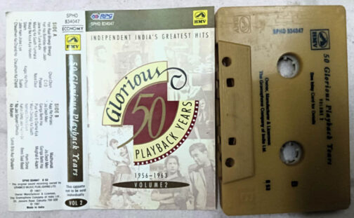 Independent India's Greatest Hits 50 Glorious Playback Years Volume-2 1956-1963 Hindi Movie Songs Audio Cassette