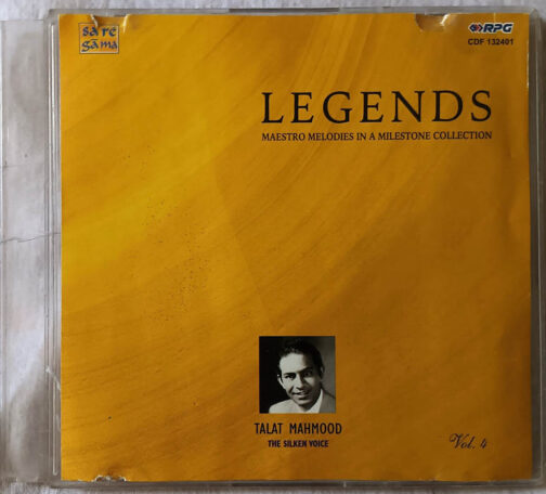 Legends Maestro Melodies in a Milestone Collections Talat Mohmood The Silken Voice Vol 4 Audio cd