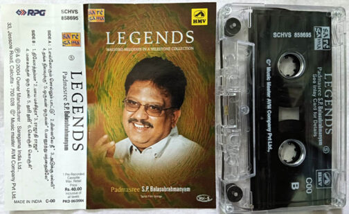 Legends Maestro Melodies in a Milestone Collections Tamil Movie Songs by S. P. Balasubrahmanyam