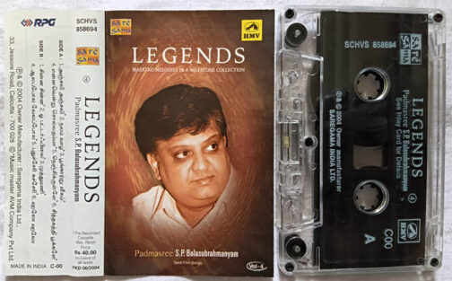 Legends Maestro Melodies in a Milestone Collections Tamil Movie Songs by S.P.Balasubrahmanyam