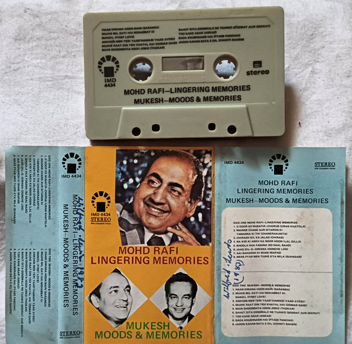 Mohd Rafi Lingering Memories Audio Cassette