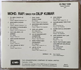 Mohd Rafi Sings or Dilip Kumar Hindi Audio Cd