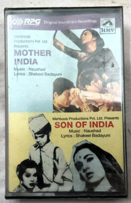 Mother India-Son of India Hindi Movie Songs Audio Cassette By Naushad (Sealed)