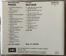 Naya Daur – Phagun Audio cd By O.P. Nayyar