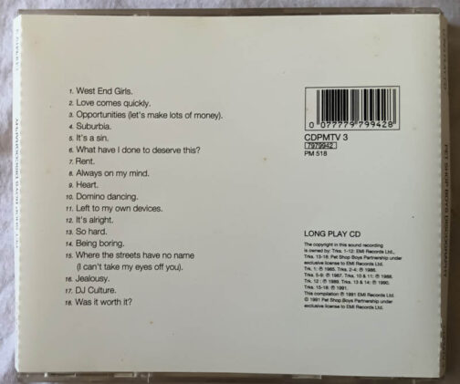 Pet Shop Boys Discography Audio CD