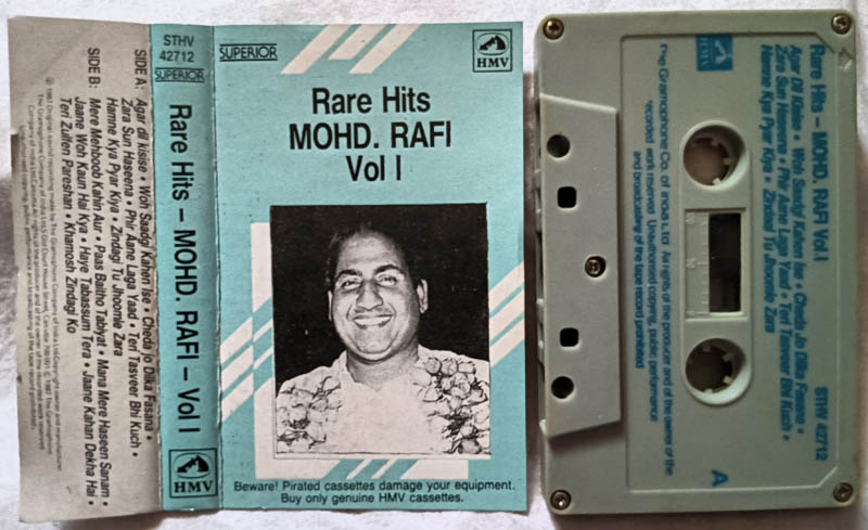 Rare hits mohd Rafi Vol 1 Audio Cassette