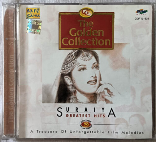 The Golden Collection Suraiya Greatest Hits Hindi Film Songs Audio CD