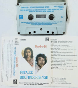 Dard e Dil-Mitalee Bhupinder Singh Audio Cassette