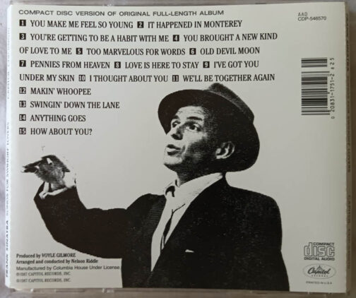 Frank Sinatra Song for Swingin Lovers Audio cd