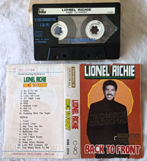 Lionel Richie Back to front Audio Cassette