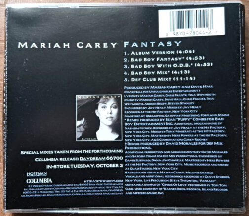 Mariah Carey Fantasy Audio cd