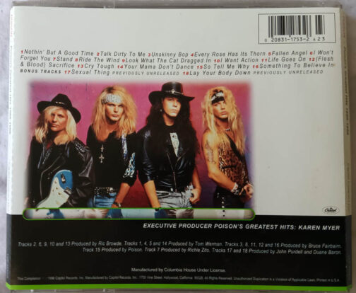 Poison greatest Hits Audio cd