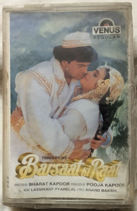 Barsaat ki Raat Hindi Film Songs Audio Cassette By Laxmikant Pyarelal (Sealed)