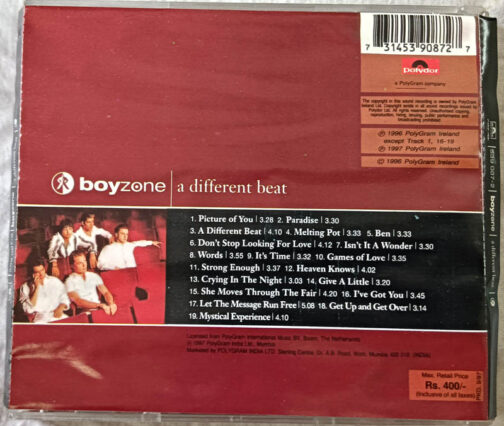 Boyzone A diffrent Beat Album Audio CD