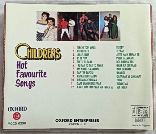 Childrens hot favourite songs Audio cd