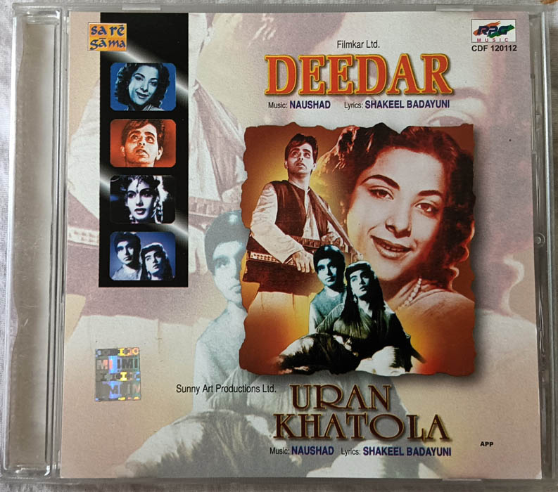 Deedar - Uran Khatola Audio cd By Naushad